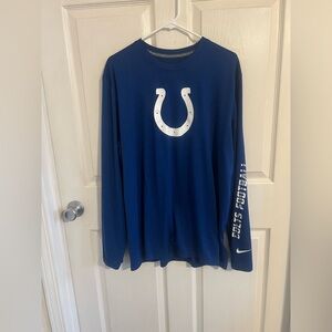 Nike Men’s XL NFL Dri-Fit Indianapolis Colts Football Long Sleeve Shirt
